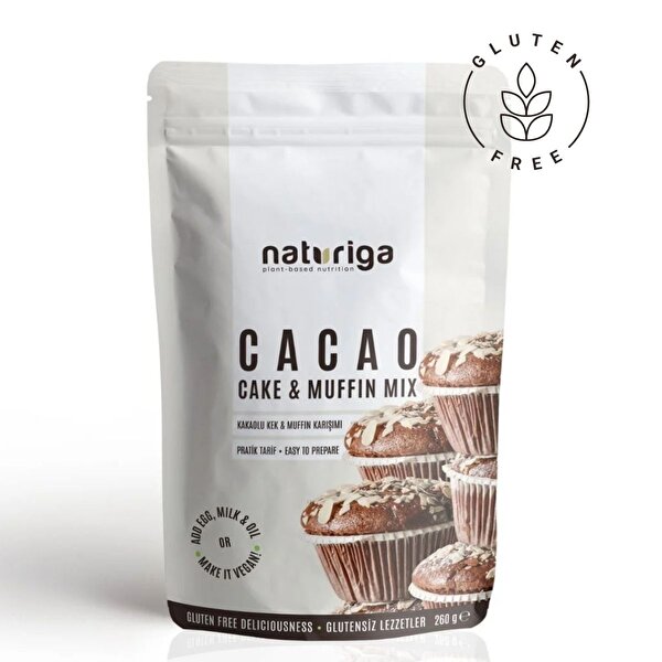 Picture of Naturiga Gluten Free Cacao Cake Mix (260 Gr)