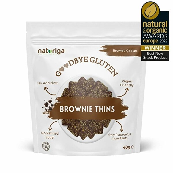 Picture of Naturiga Gluten Free Brownie Thins (40 Gr)