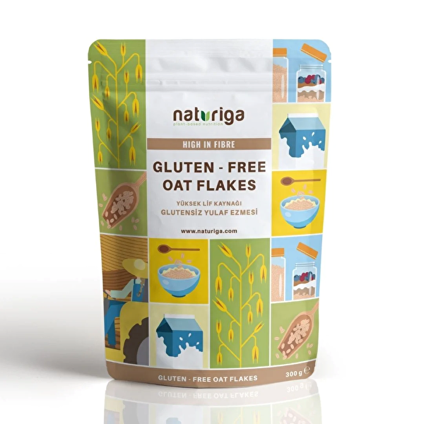 Picture of Naturiga Gluten Free Oat Flakes (300 Gr)