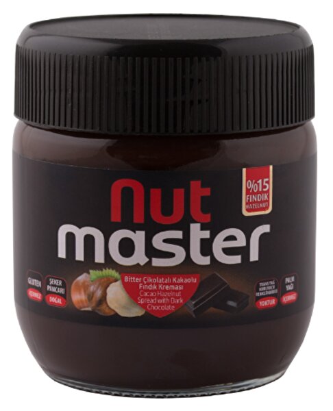 Picture of DKC Hazelnut Spread With Dark Chocolate 400 g glass Jar