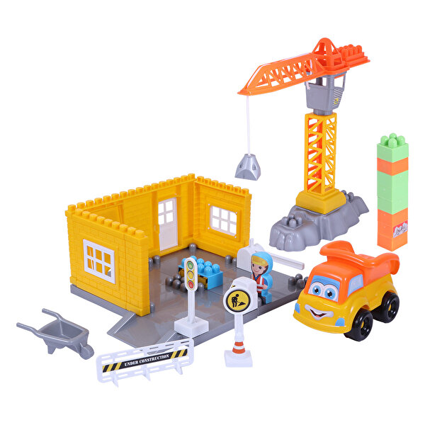 Picture of Ogi Mogi Toys Construction Blocks & Crane 44 Pieces
