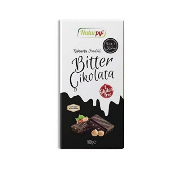 Picture of Naturpy Hazelnut Bitter Chocolate  - 48,3% Cacao 100 gr
