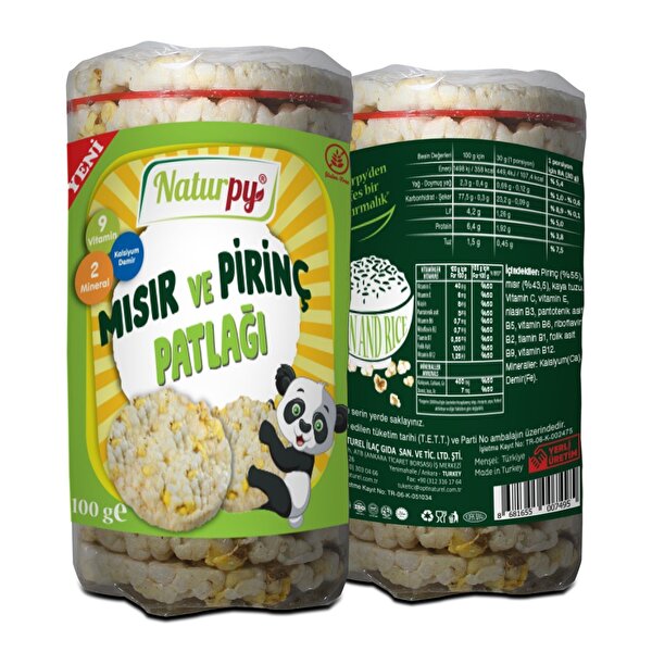 Picture of Naturpy Puffed Rice & Corn Crunch 100 gr