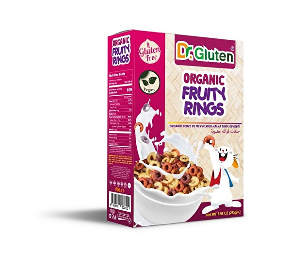 Picture of Dr.Gluten Organic Fruity Rings    225 gr