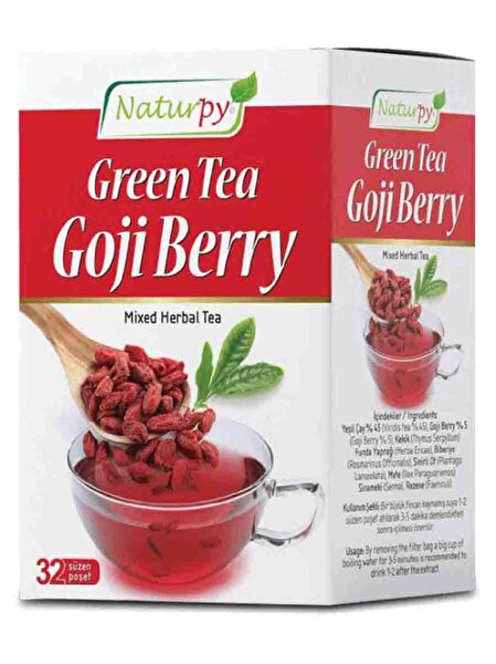 Picture of Naturpy Gojiberry Green Tea With Apricot - 32 Teabag 64 gr
