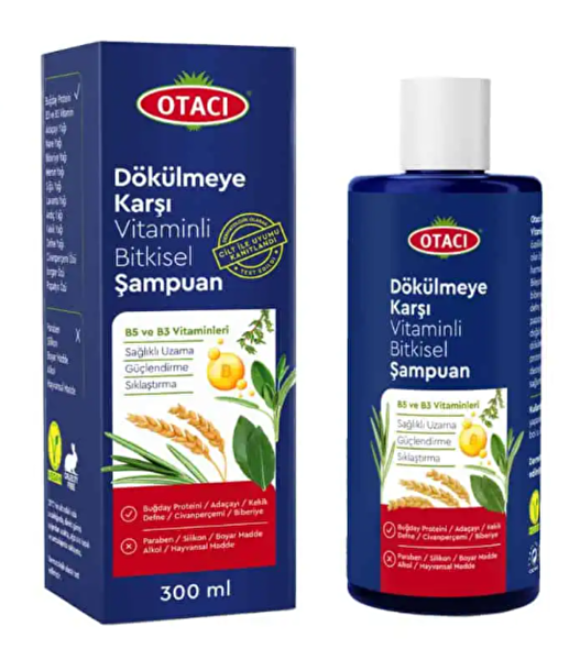 Picture of Otacı Anti Hair Loss Herbal Shampoo With Vitamins 300 Ml
