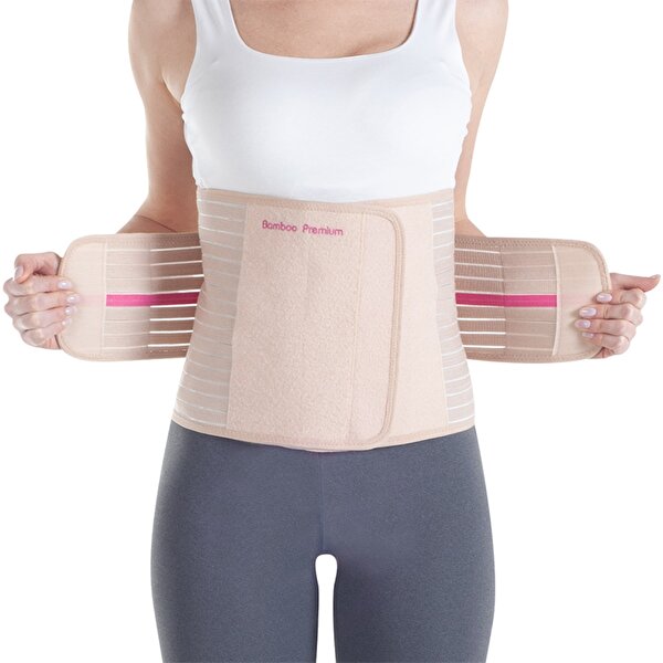 Picture of Owli Bamboo Premium Postpartum Belly Band, XS/S, Nude