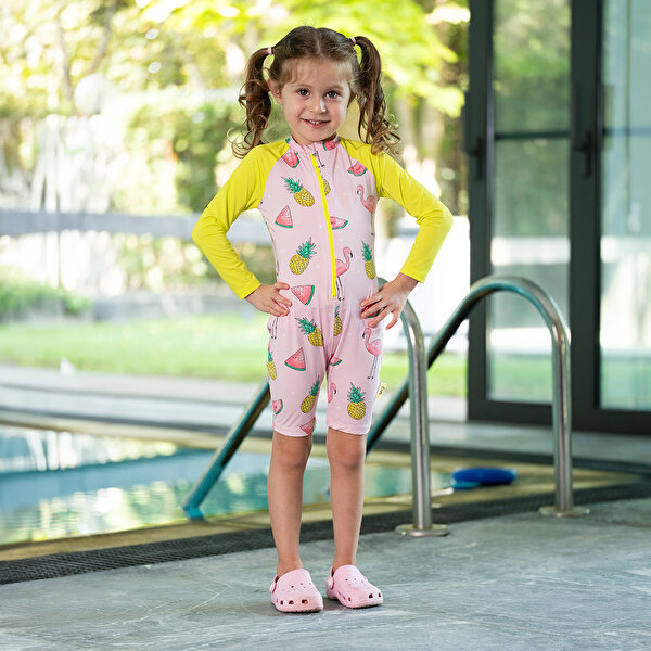 Picture of Owli SunSafe UV Protection Swimsuit Flamingo 5-6 Y
