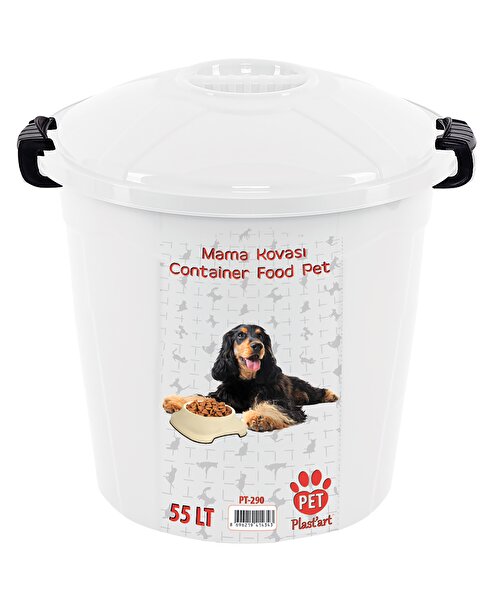 Picture of Pet Plastart Container Pet Food White   49 X 50 / 55Lt 