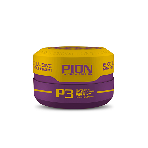 Picture of Pion Rainbow Aqua Wax P3 Ultra Hold Shiny Berry 150ml