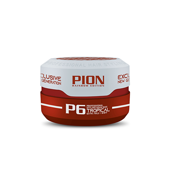 Picture of Pion Rainbow Aqua Wax P6 Extra Hold Shiny Tropical 150 Ml