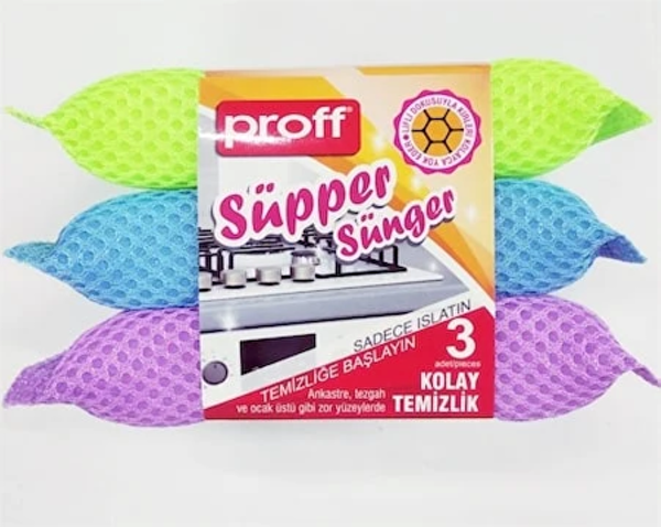 Picture of Proff Supper Sponge-3 Pcs (36 Packs In Box)-Display