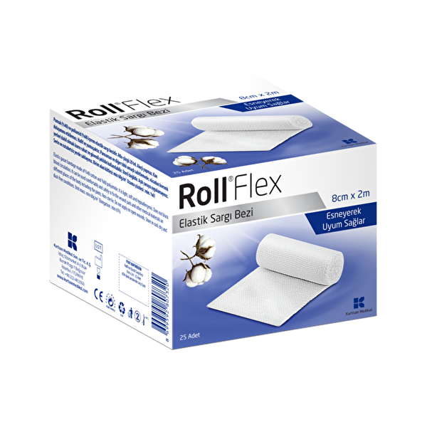 Picture of Roll Flex Elastic Gauze Bandage 8cm x 2m