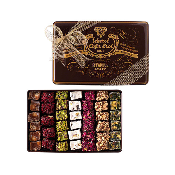 Picture of Şekerci Cafer Erol Retro Tin Box - Speciality Mixed Turkish Delight 900 gr.