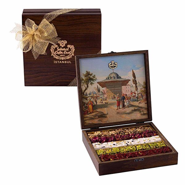 Picture of Sekerci Cafer Erol Turkish Delight Box in Special Wooden Box