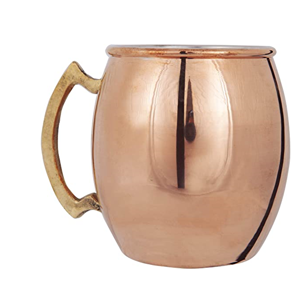 Serenk Bakır Rock Bardak 500 ml, El Yapımı Kulplu Bakır Kupa, Soğuk İçecekler için Otantik Sunum. ürün görseli
