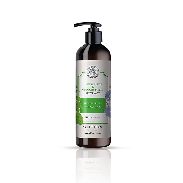 Picture of Sheida Active Shine Refreshing Care Shampoo With Nettle Leaf And Chicory Plant Extract 500ML