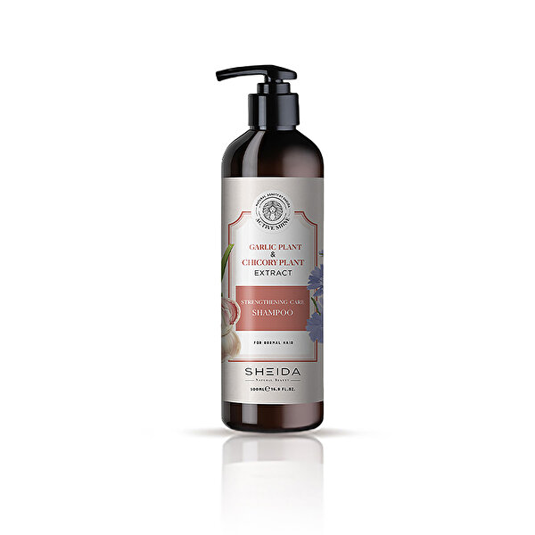 Picture of Sheida Active Shine Repairing Care Shampoo With Garlic And Chicory Plant Extract 500 ML