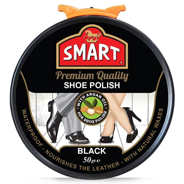 Picture of Smart Paste Shoe Polish, 50 Gr, High Gloss Black