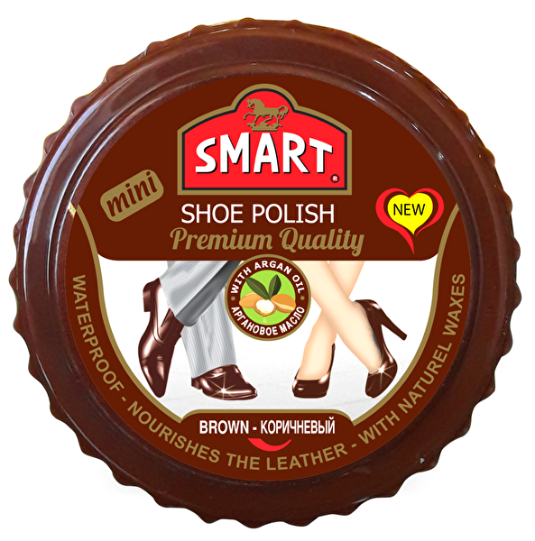 Picture of Smart Mini Paste Shoe Polish, Brown (25 Ml)