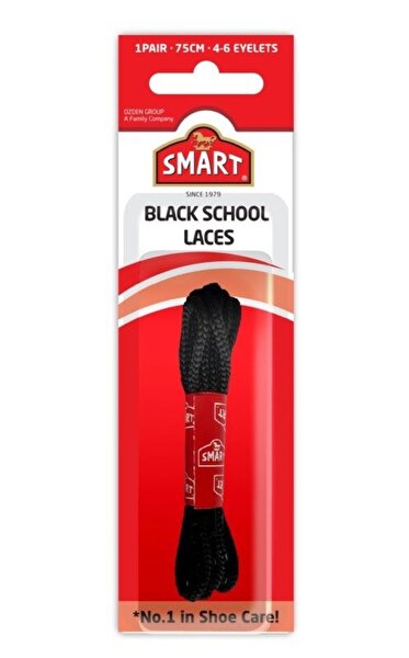Picture of Smart Black School Laces, One Pair, 75 Cm