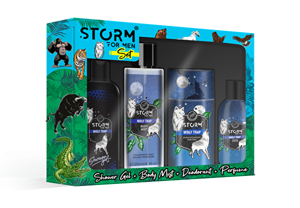 Picture of Storm Set Wolf Trap Shower Gel+Edp+Deodorant+Body Mist