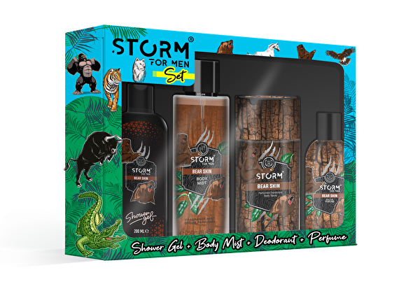 Picture of Storm Set Bear Skin Shower Gel+Edp+Deodorant+Body Mist