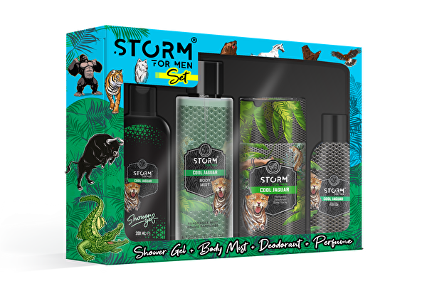 Picture of Storm Set Cool Jaguar Shower Gel+Edp+Deodorant+Body Mist