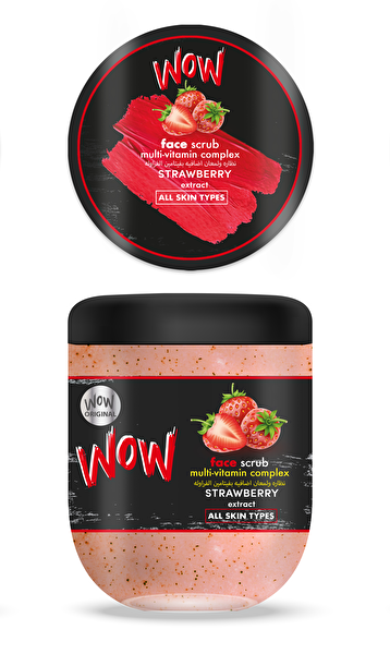 Picture of Wow Face Scrub Strawberry Extract 500 Ml  