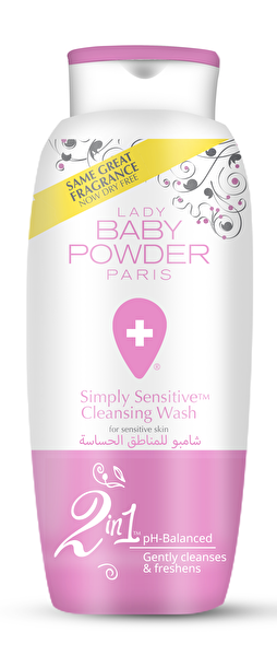Picture of Lady Baby Powder Amk Paris Simply Senstive Cleansing Wash Pink 250 Ml 
