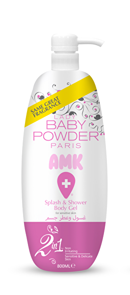 Picture of Lady Baby Powder Amk Splash Shower Gel Pink 800 Ml 