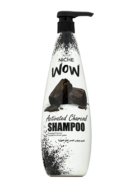 Picture of Wow Niche Activated Charcoal Shampoo 1000 Ml 