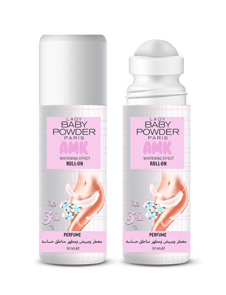 Picture of Lady Baby Powder Amk Whitening Effect Roll On 50 Ml 