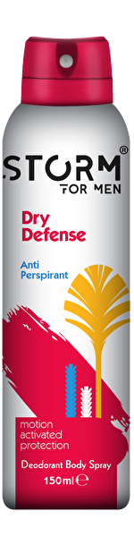 Picture of Storm Deodorant Spray For Men Anti Perspirant Dry Defense 150 Ml