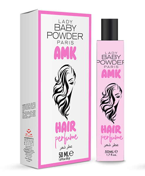 Picture of Lady Baby Powder Paris Amk Hair Perfume Pink 50 Ml