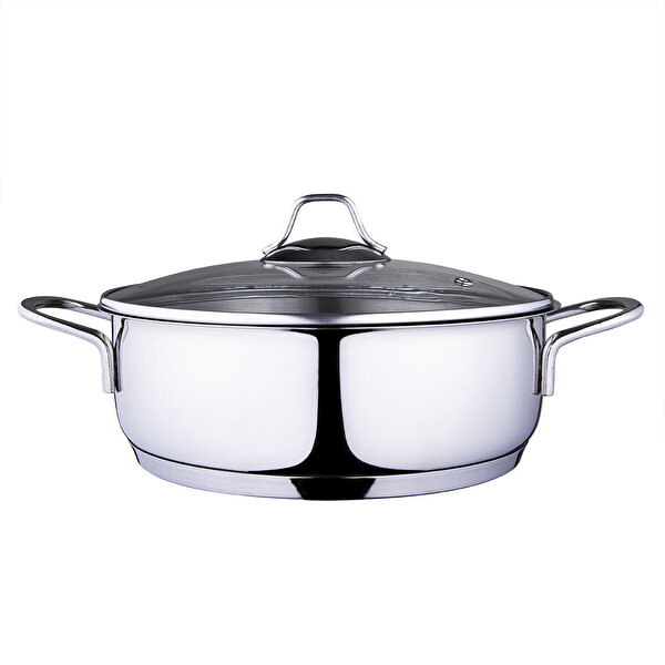 Picture of Serenk Modernist Stainless Steel Saute Pan 24 cm