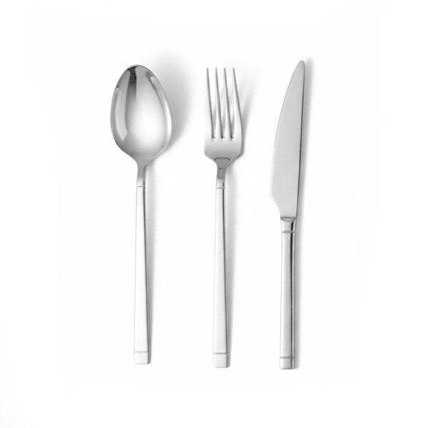 Picture of Serenk Barselona Çelik Çatal Kaşık Bıçak Takımı 18 Parça, Premium 18/10 Paslanmaz Çelik