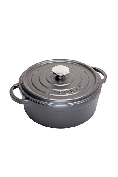 Picture of Sürel Cast iron round casserole    28 cm black