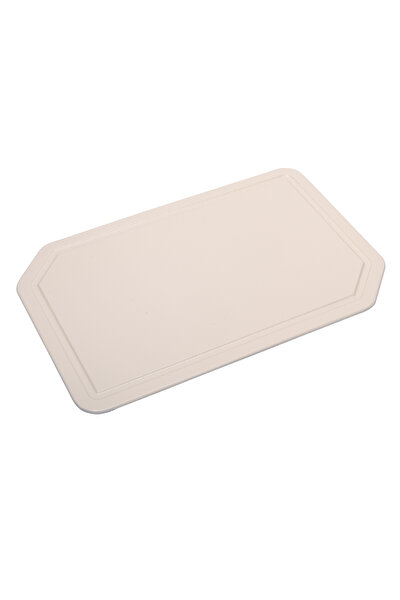 Picture of Sürel Cast iron rectangular flat meat plate  25X37 cm white