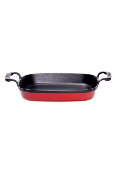 Picture of Sürel Cast iron square baking dish  22 cm   red