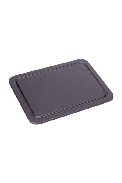 Picture of Sürel Cast iron rectangular flat serving plate   15X21 cm black