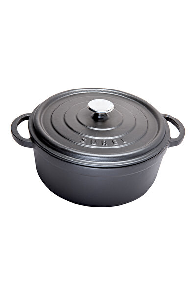 Picture of Sürel Cast iron round casserole     32 cm black