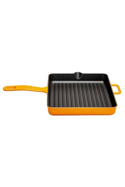Picture of Sürel Cast iron square grill pan   25x25 cm orange