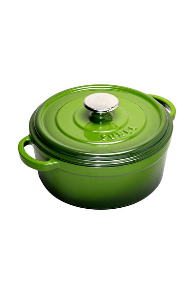 Picture of Sürel Cast iron round casserole     24 cm degrade green