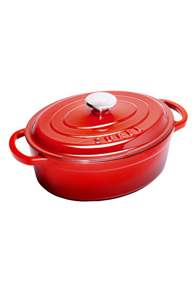 Picture of Sürel Cast iron oval casserole   23X29 cm red
