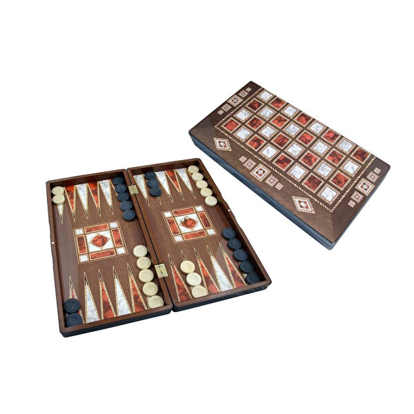 Picture of Star Polyester Pearl Backgammon, Large