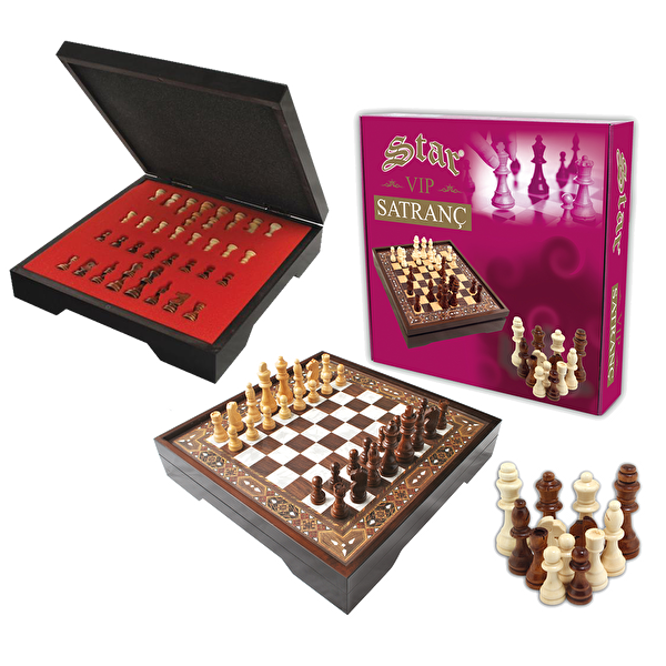 Picture of Star VIP Chess Set Large Mother of Pearl