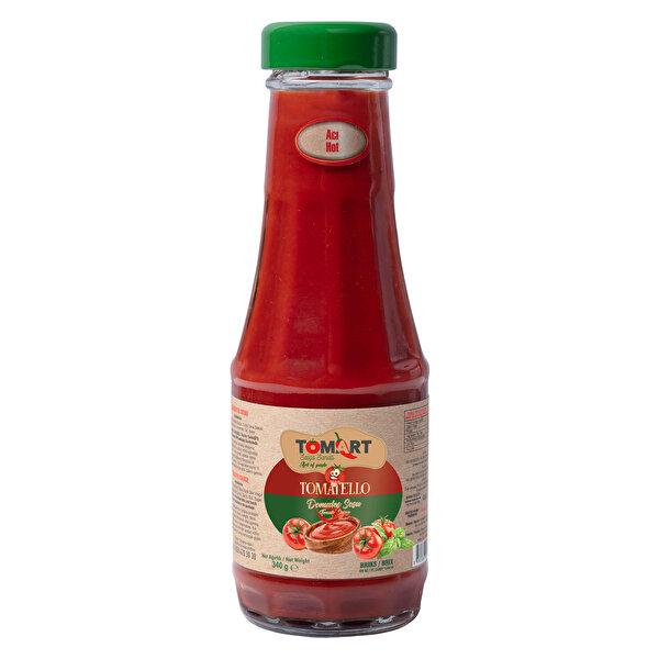 Picture of Tomart TOMATELLO Hot Tomato Sauce (glass bottle) 340 gr 