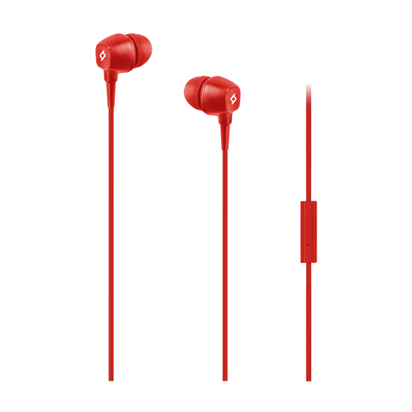 Picture of ttec Pop In-Ear Headphones with Microphone , 3.5mm , Red