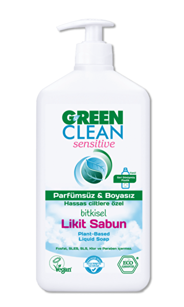 Picture of U Green Clean Sensitive Liquid Soap - 500 Ml - Unscented (With Dispenser)